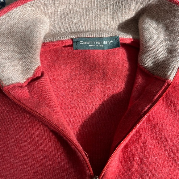 Cashmere blend (wool and silk) Italian quarter zip up - Picture 7 of 8